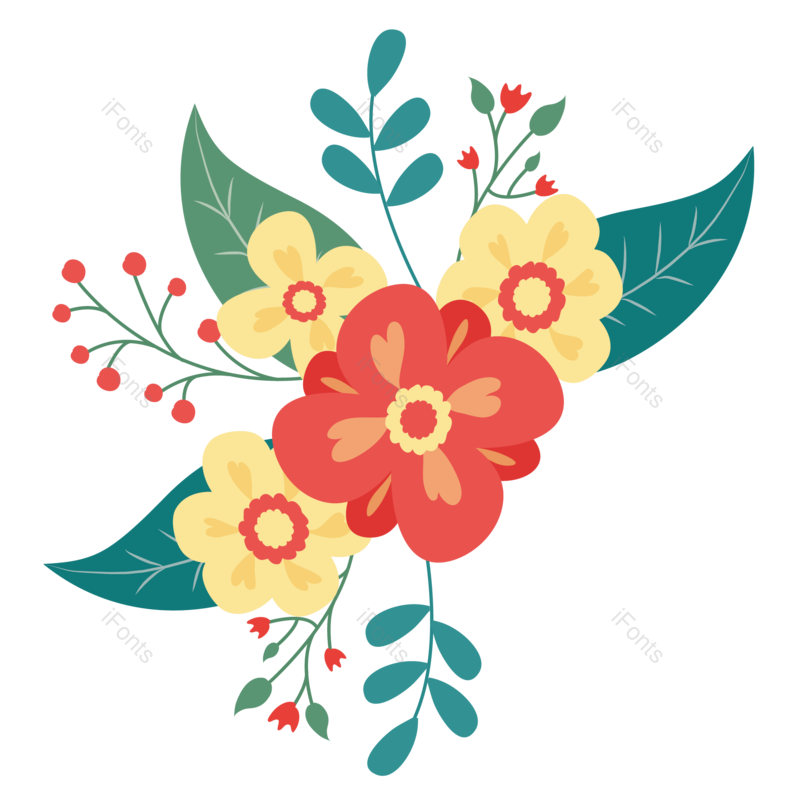 装饰图片,素材元素,鲜花PNG,春天花朵免抠素材